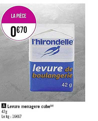 levure ménagère cube