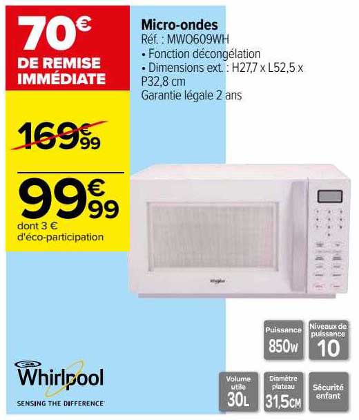 Micro-ondes Whirlpool