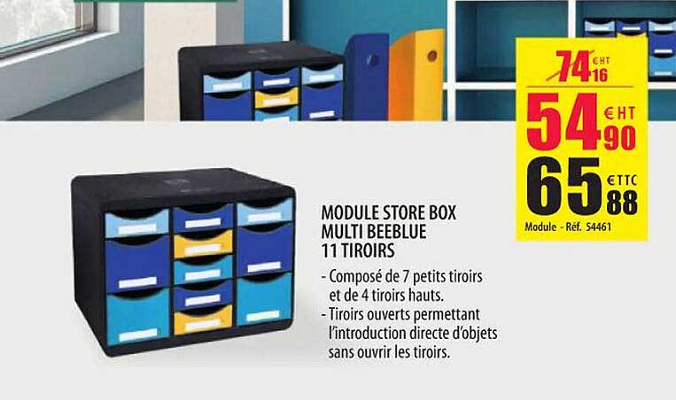 modules store box multi beeblue 11 tiroirs