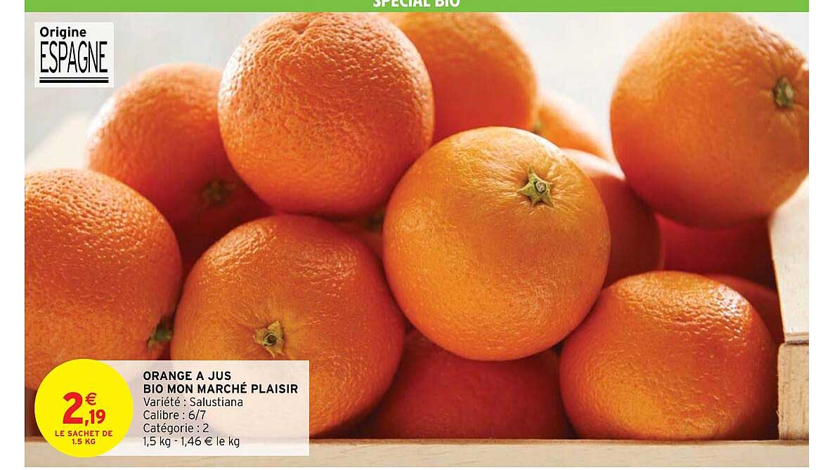 orange à jus bio mon marché plaisir