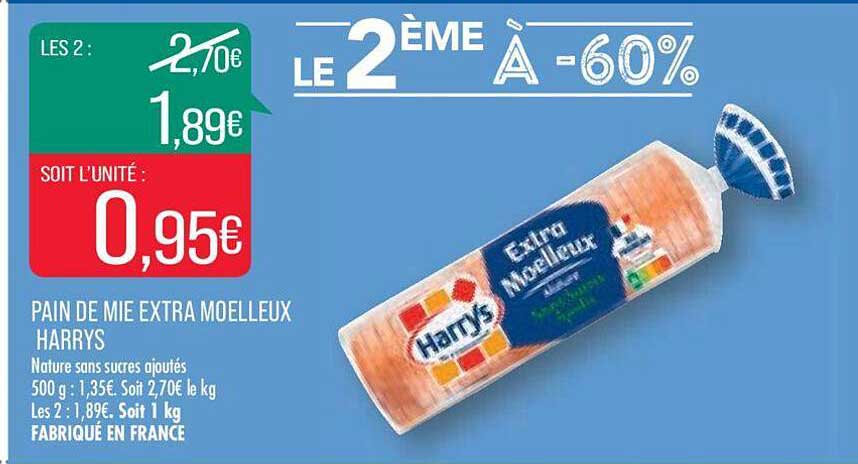 Pain De Mie Extra Moelleux Harrys