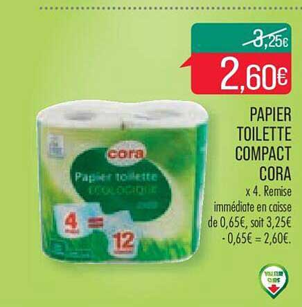 Papier Toilette Compact Cora