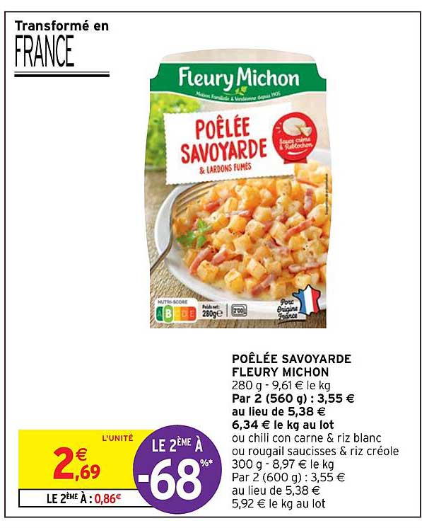 Poêlée Savoyarde Fleury Michon