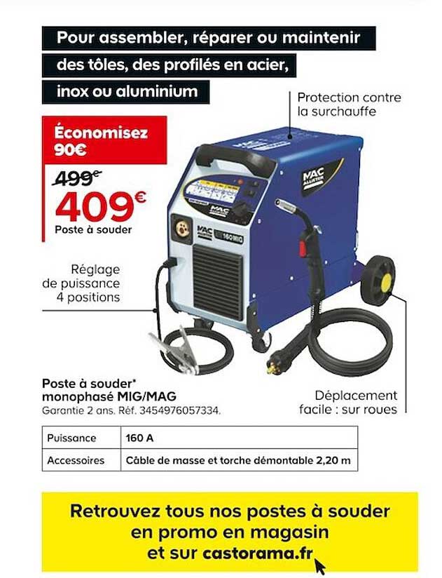 poste à souder monophasé mig mag