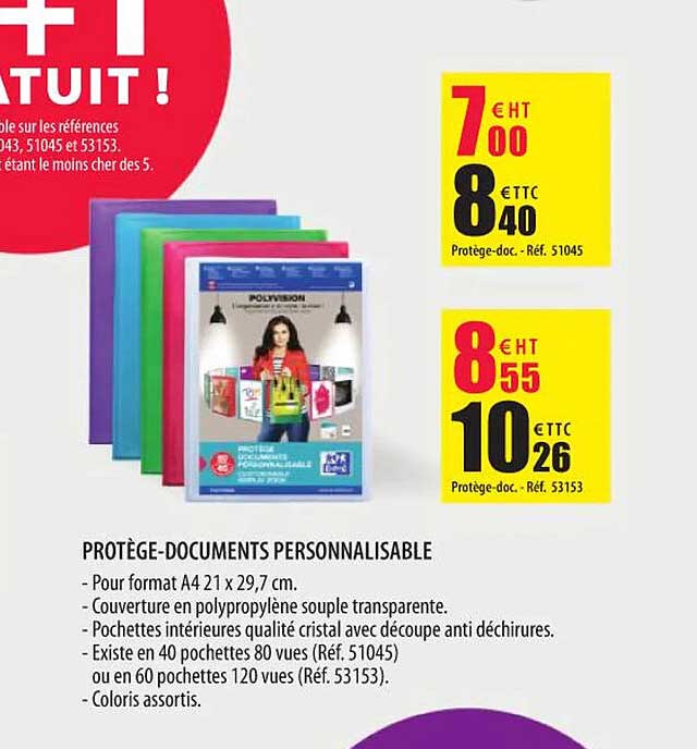 protège-documents personnalisable