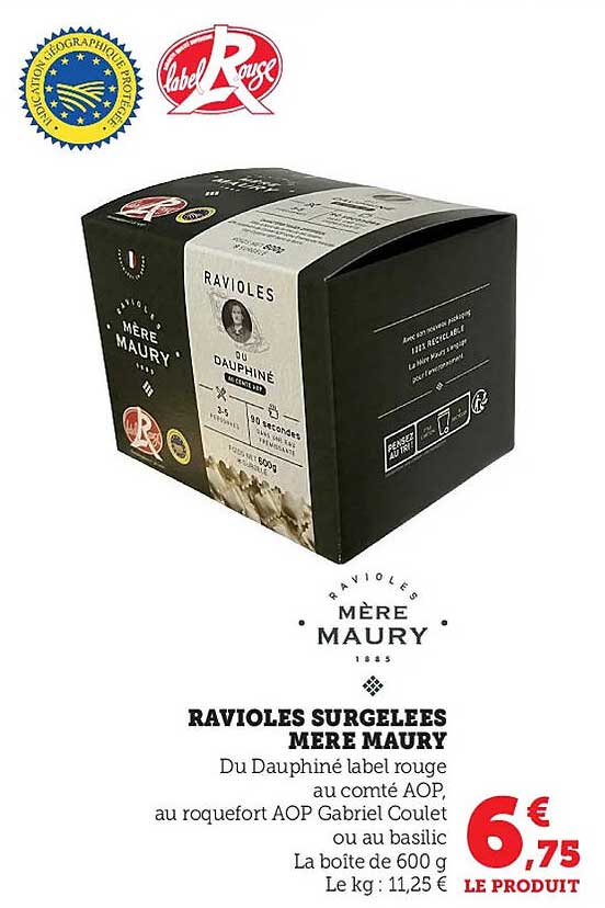 ravioles surgelées mère maury