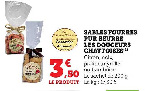 sablés fourrés pur beurre les douceurs chattoises