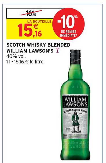 scotch whisky blended william lawson's