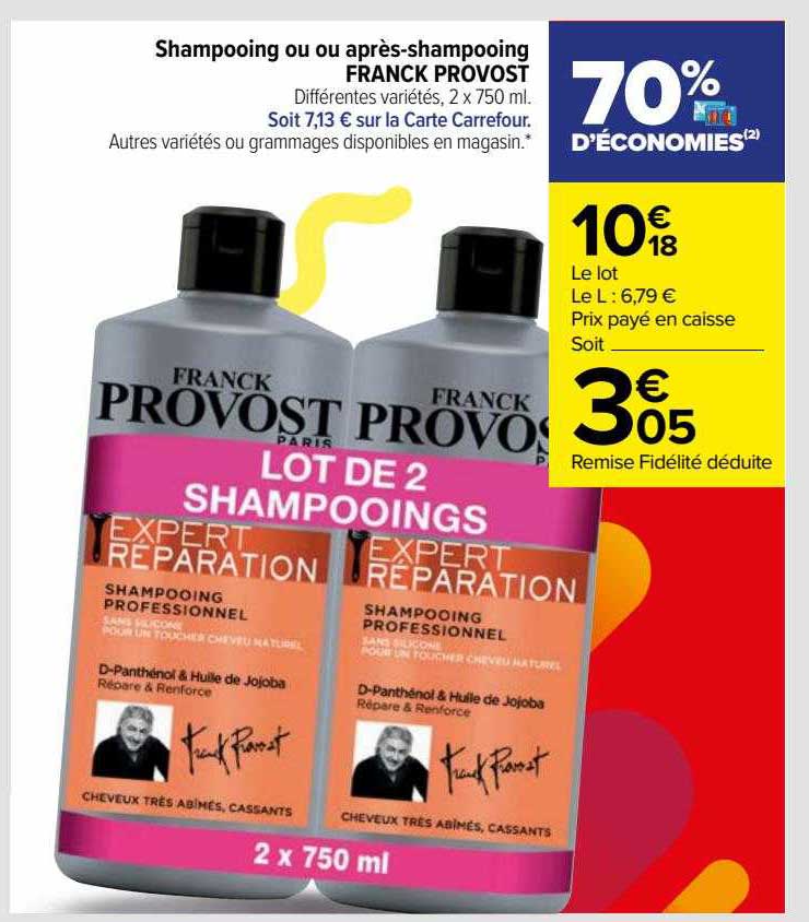 Shampooing Ou Après-shampooing Franck Provost