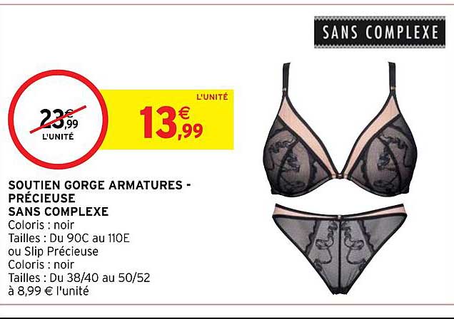soutien gorge armatures - précieuse sans complexe