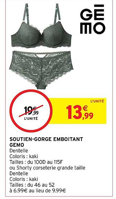 soutien-gorge emboîtant gemo