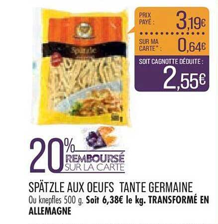 spätzle aux oeufs tante germaine