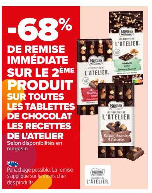 tablettes de chocolat les recettes de l'atelier