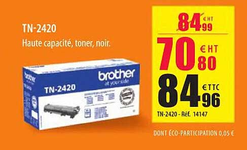 tn-2420 haute capacité toner noir