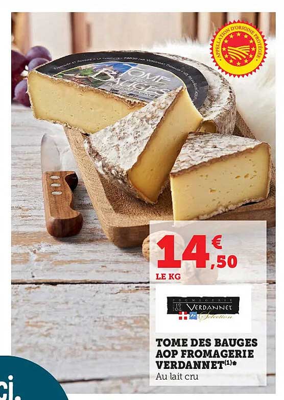 tome des bauges aop fromagerie verdannet