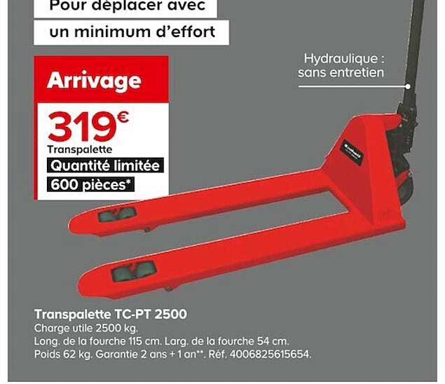 transpalette tc-pt 2500