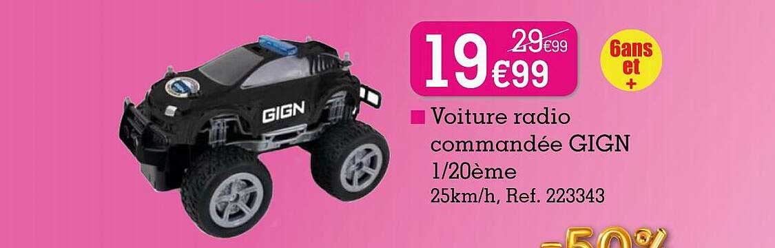 voiture radio commandée gIGN