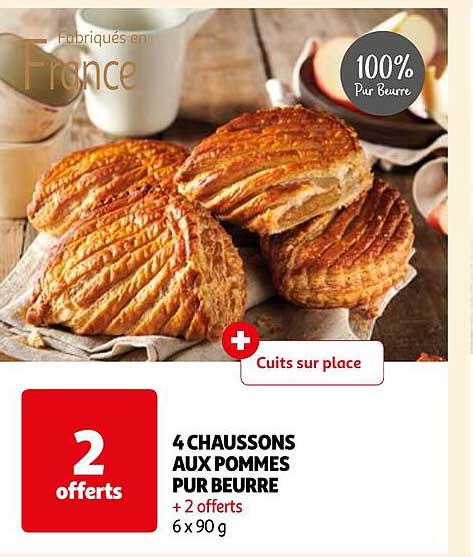 4 Chaussons Aux Pommes Pur Beurre