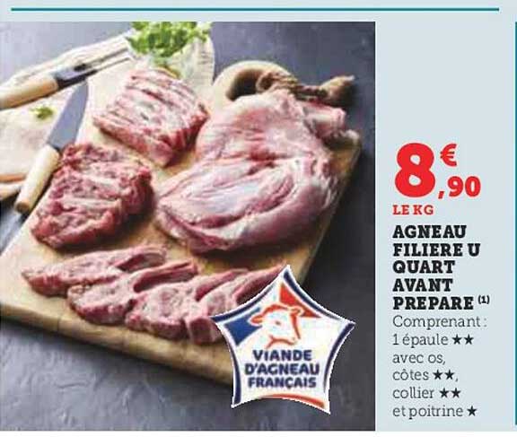 ageanu filière u quart avant préparé