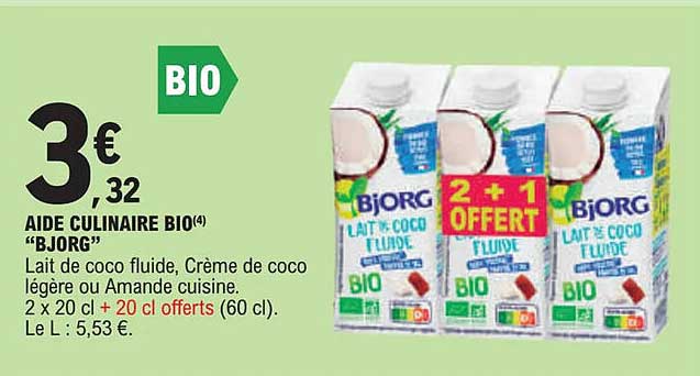 aide culinaire bio "bjorg"