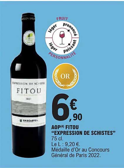 aop fitou "expression de schistes"