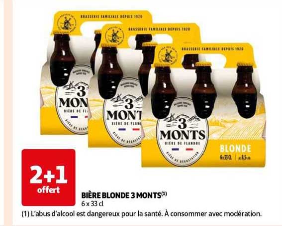 bière blonde 3 monts
