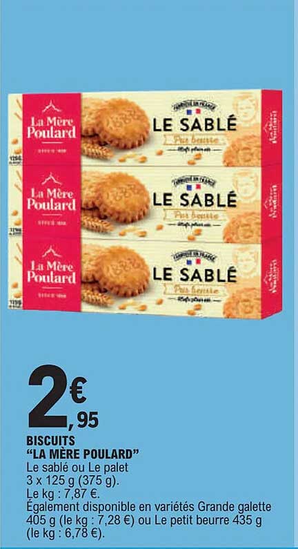 biscuits "la mère poulard"