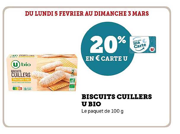 biscuits cuillers u bio