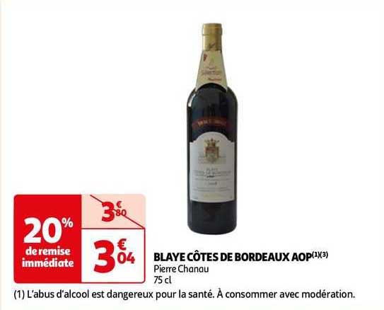 blaye côtes de bordeaux aop pierre chanau