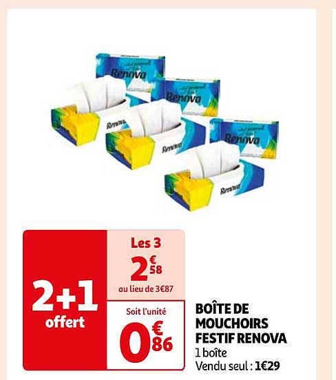 boîte de mouchoirs festif renova