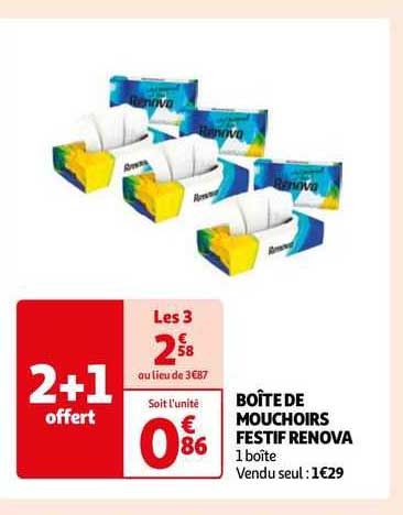 boîte de mouchoirs festif renova