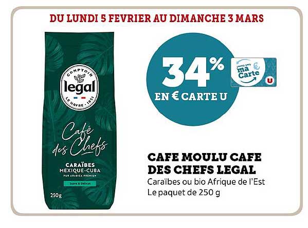 café moulu café des chefs legal