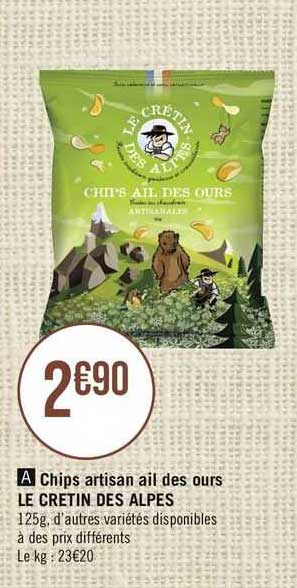 chips artisan ail des ours le cretin des alpes