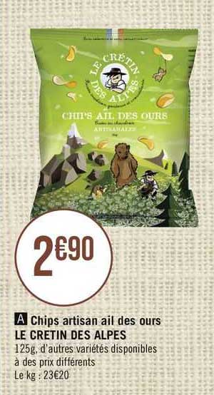 chips artisan ail des ours le cretin des alpes