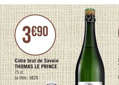 Cidre Brut De Savoie Thomas Le Prince
