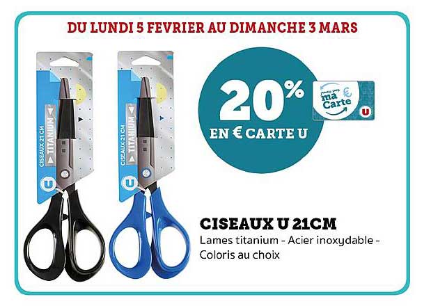 ciseaux u 21cm