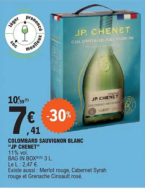 Colombard Sauvignon Blanc "jp Chenet"