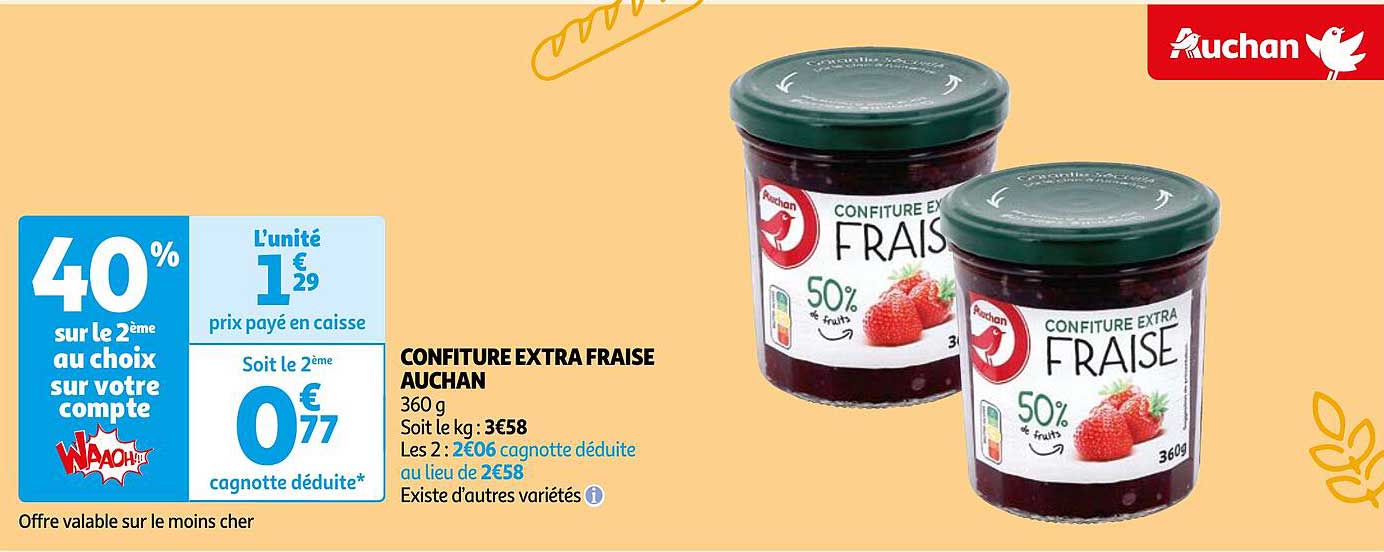 confiture extra frise auchan
