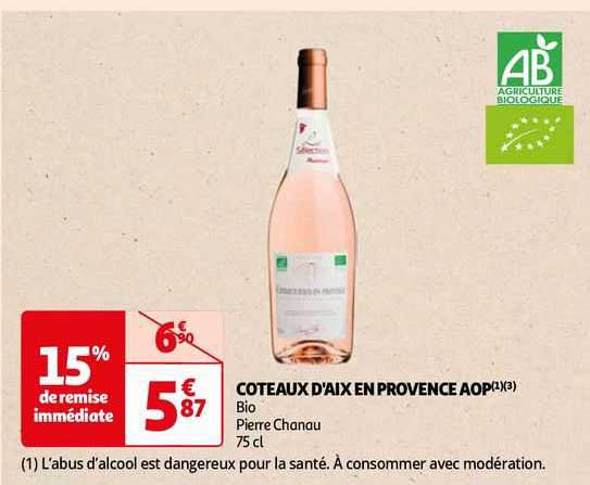 coteaux d'aix en provence aop bio pierre chanau