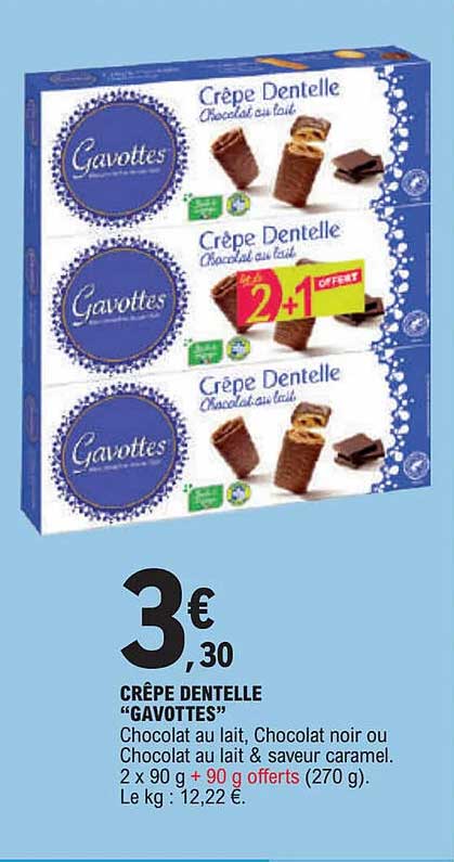 Crêpe Dentelle "gavottes"
