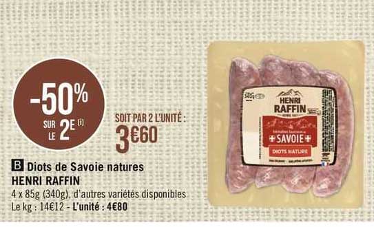 diots de savoie natures henri raffin