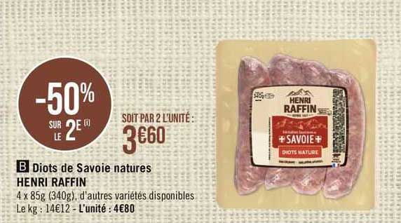 diots de savoie natures henri raffin