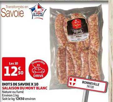 diots de savoie x 10 salaison du mont blanc