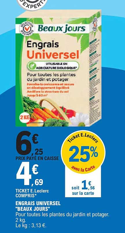 engrais universel "beaux jours"