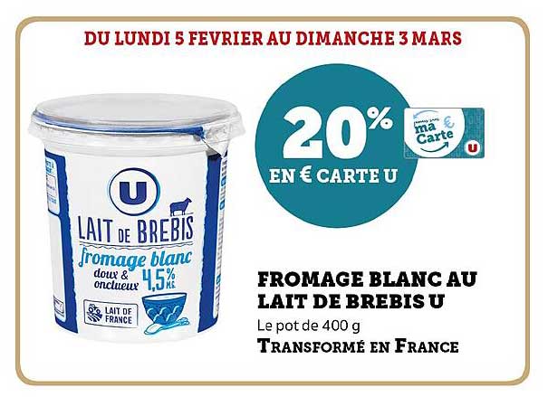 Fromage Blanc Au Lait De Brebis U