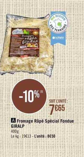 fromage râté spécial fondue giralp