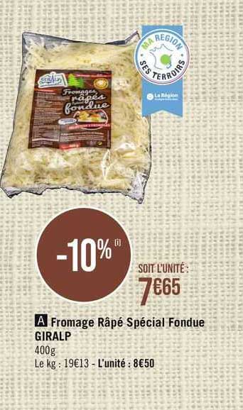 fromage râté spécial fondue giralp