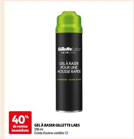 gel à raser gillette labs