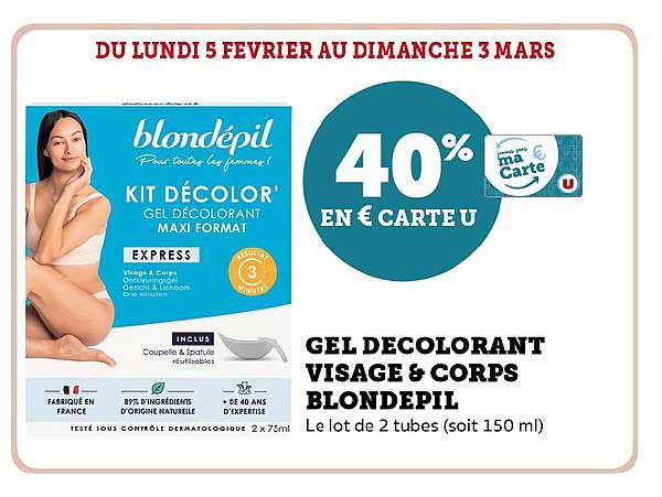 Gel Décolorant Visage & Corps Blondepil