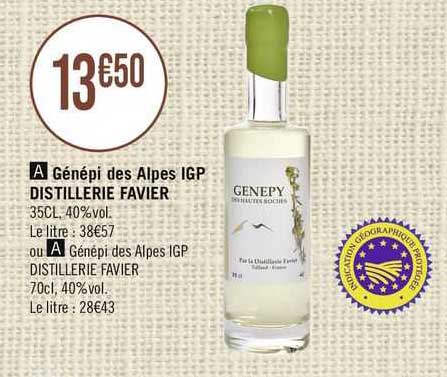 génépi des alpes igp distillerie favier